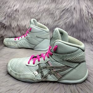 Asics Matflex 7 GS Youth Kids Wrestling Shoes Size 4 Cool Grey Silver 1084A011